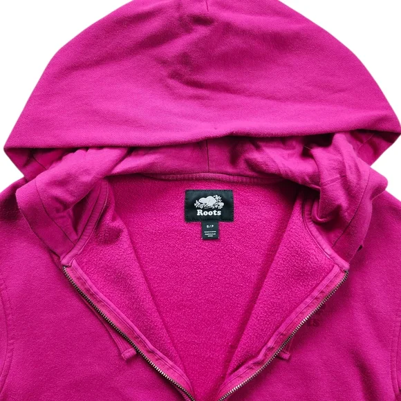 Roots Relaxed Zip Up Hoodie In Size Small - Picture 3 of 5